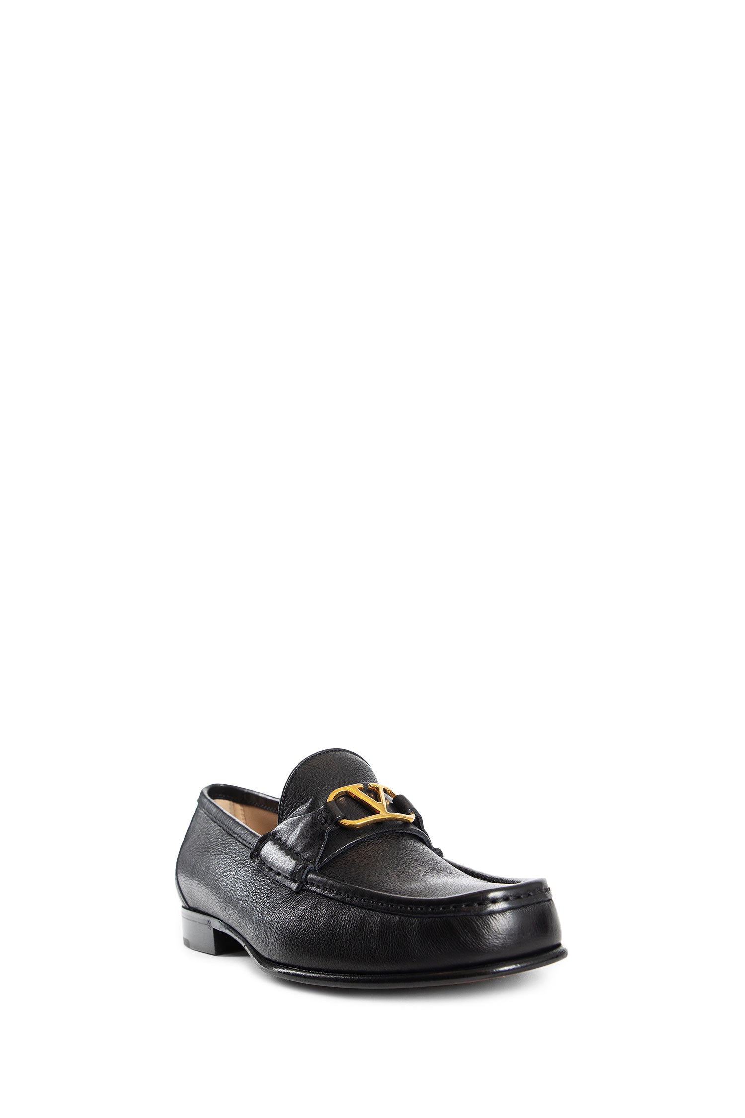 VALENTINO MAN BLACK LOAFERS & FLATS