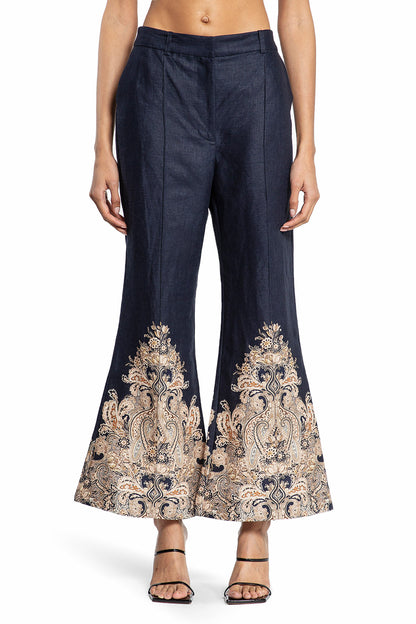 ZIMMERMANN WOMAN BLUE TROUSERS