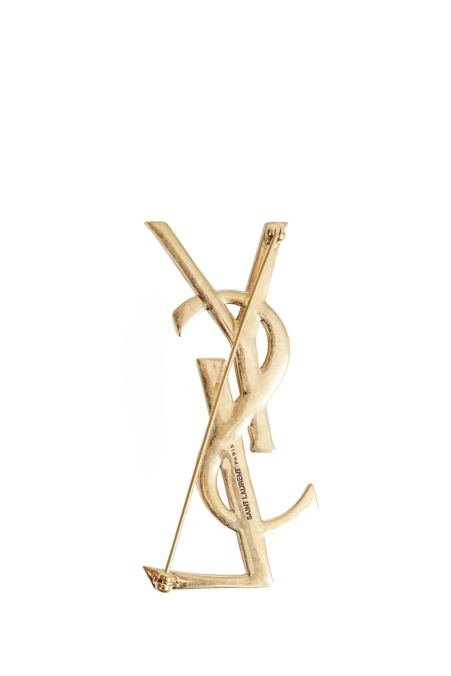SAINT LAURENT Cassandre Snake Brooch unisex