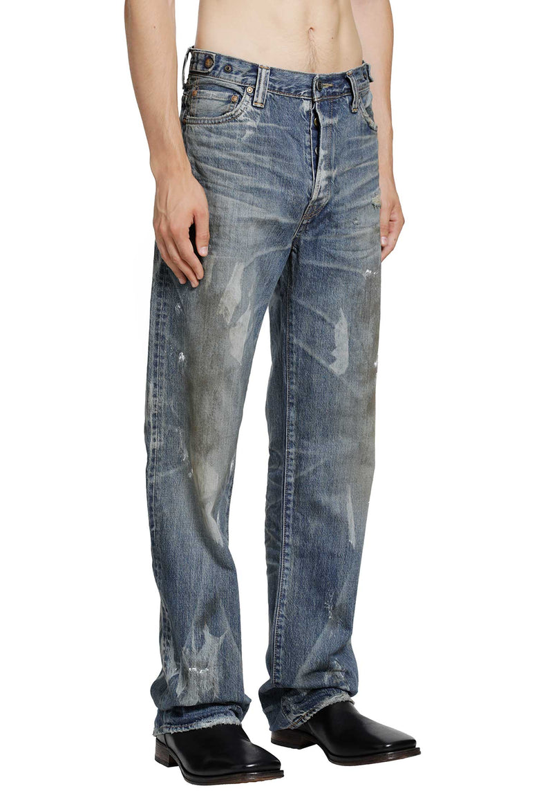 
              MASTERCRAFT UNION Show Relaxed Gurisu Dirty Vintage Jeans man
            