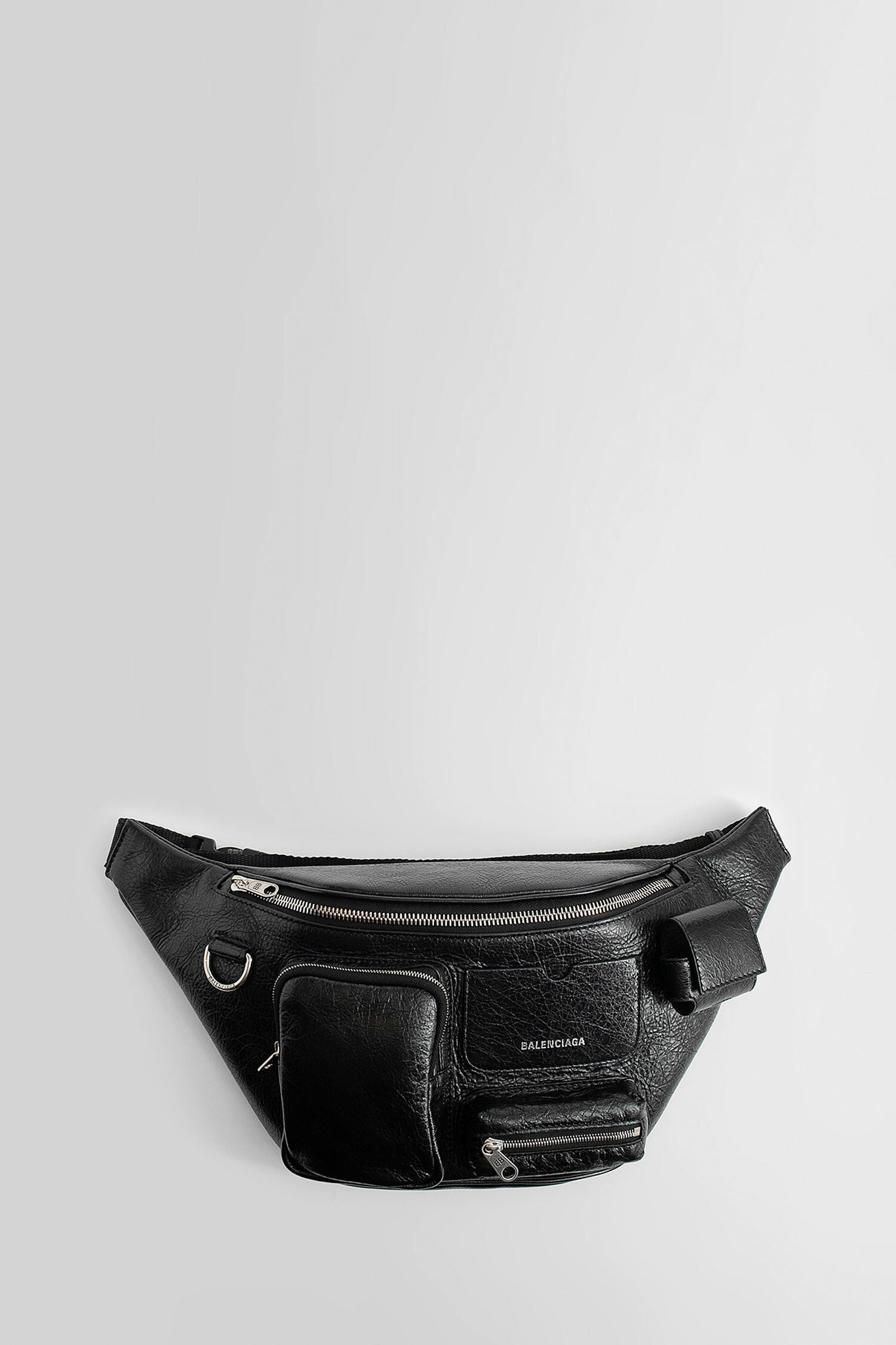 BALENCIAGA MAN BLACK FANNY PACKS