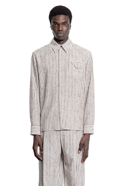 BOTTEGA VENETA MAN BEIGE SHIRTS