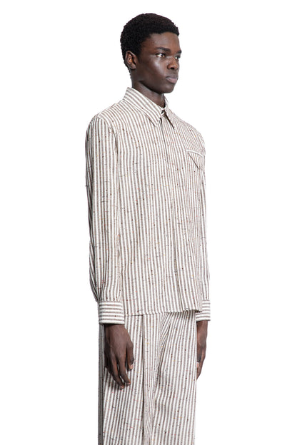 BOTTEGA VENETA MAN BEIGE SHIRTS