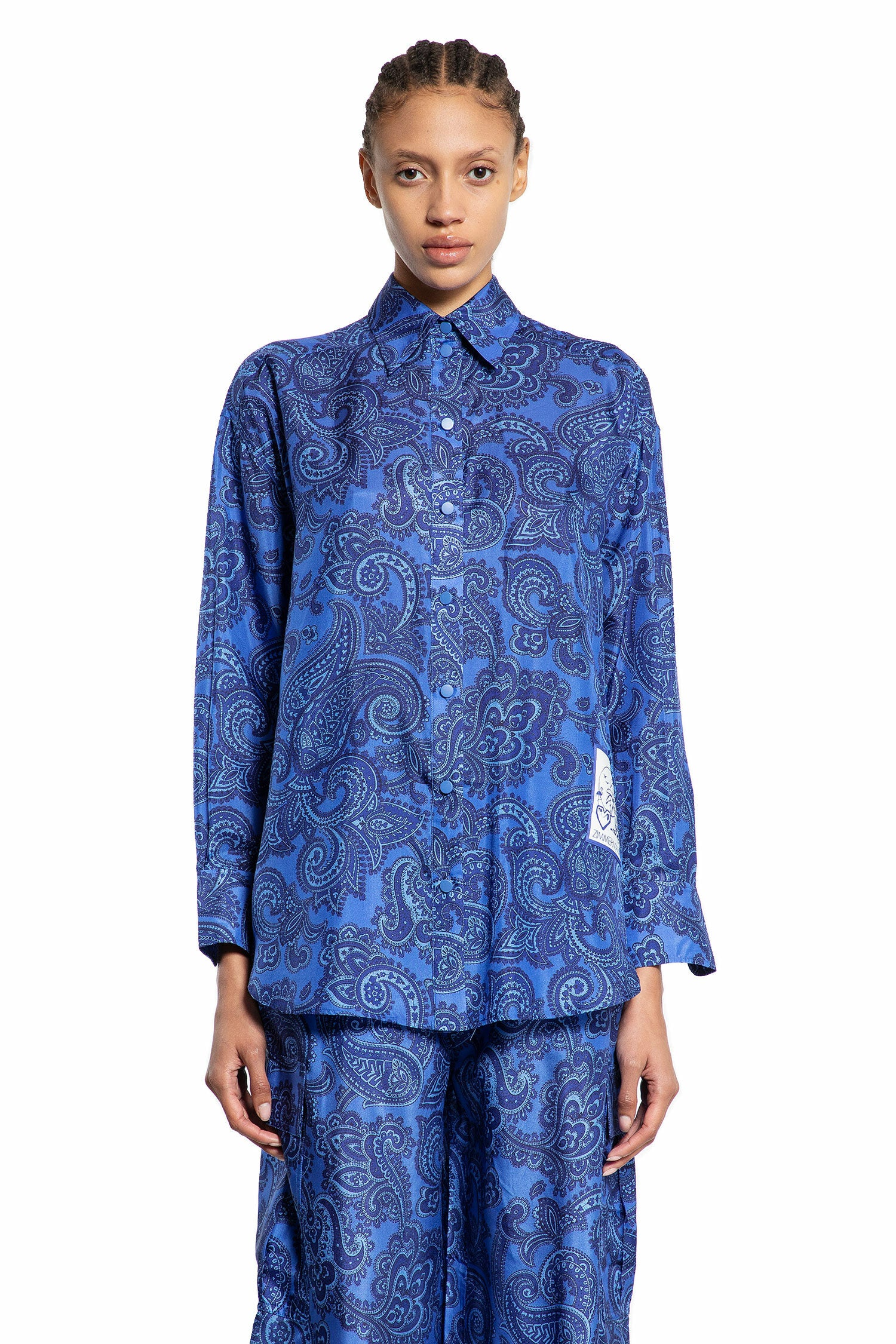 ZIMMERMANN WOMAN BLUE SHIRTS