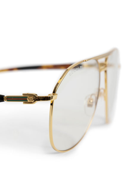 GUCCI MAN GOLD EYEWEAR