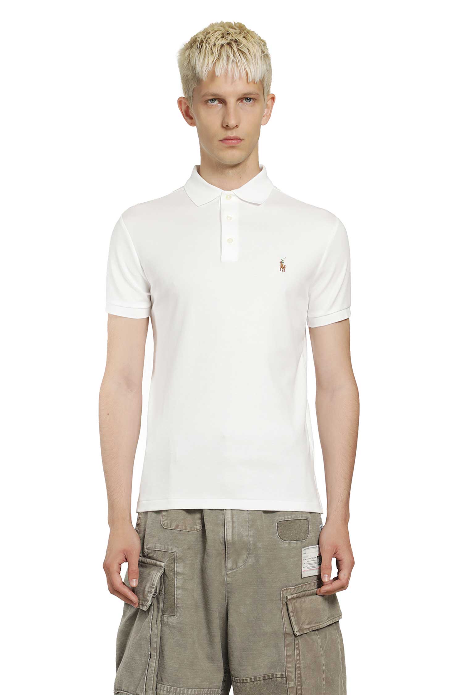 POLO RALPH LAUREN Cotton Piqué Polo Shirt man