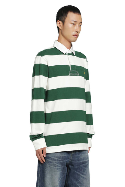 Striped Cotton Jersey Polo Shirt