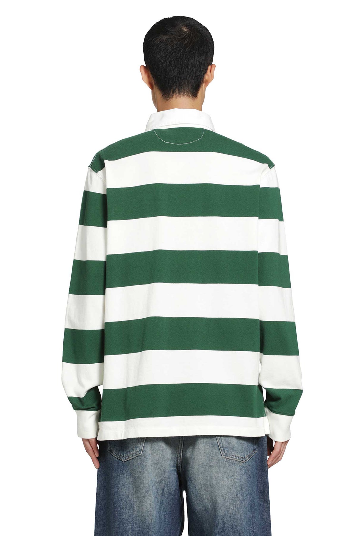 Striped Cotton Jersey Polo Shirt