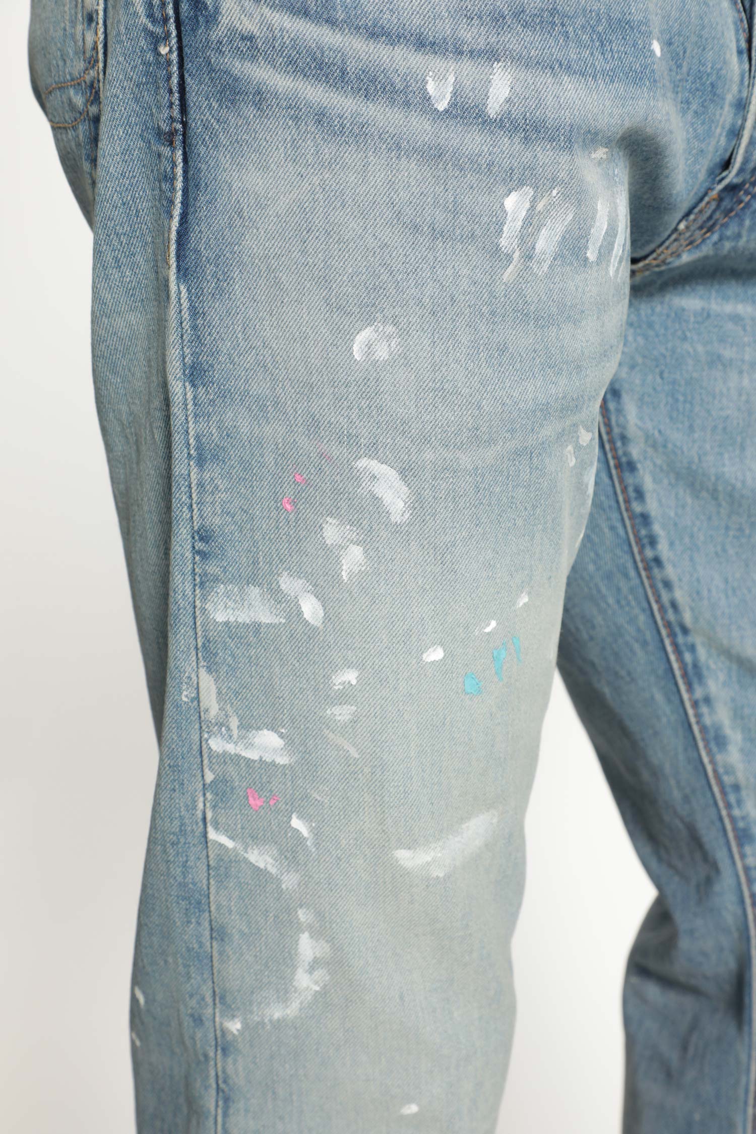 Hampton Straight Hand-Painted Jeans