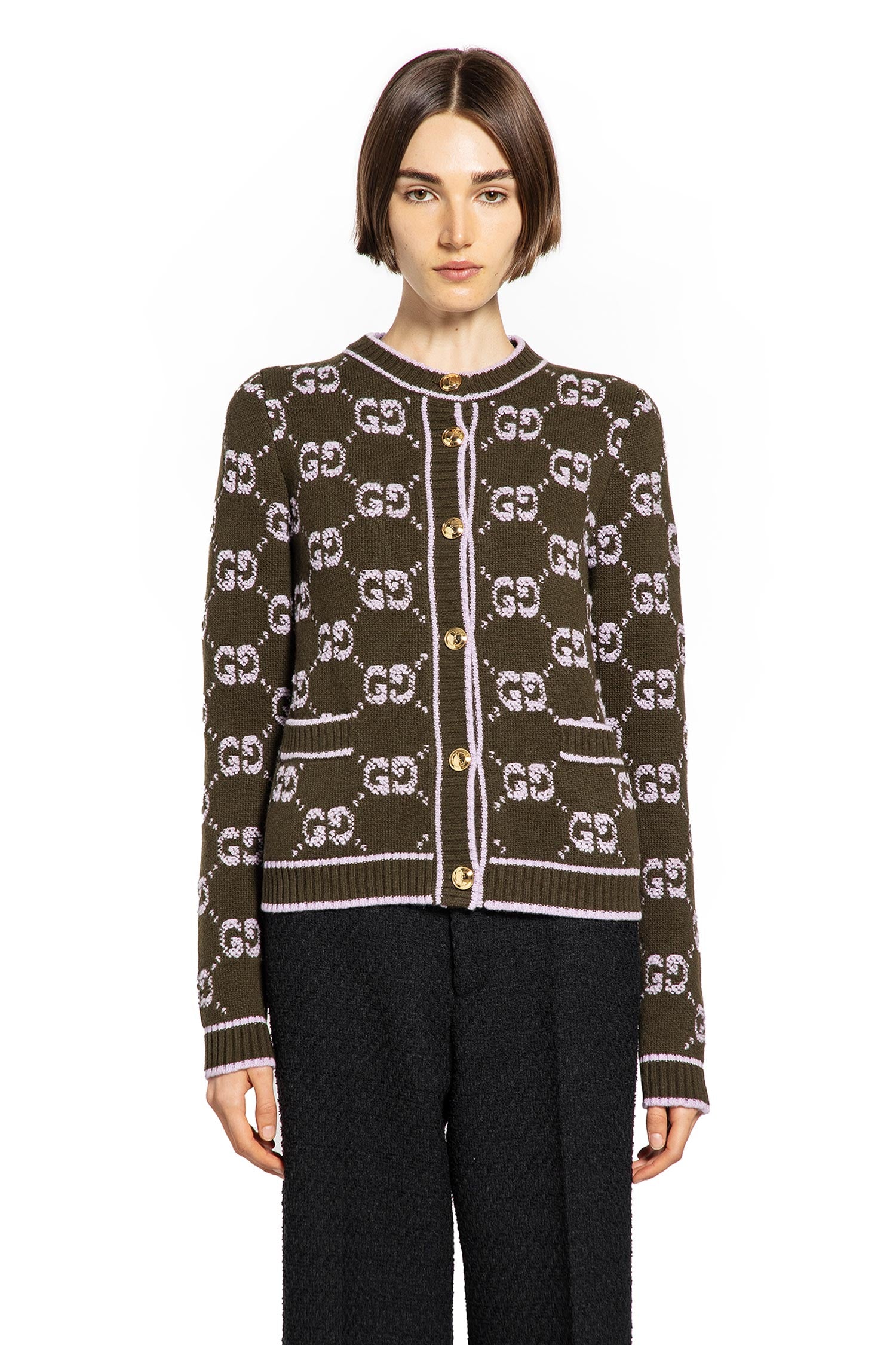 GUCCI WOMAN GREEN KNITWEAR