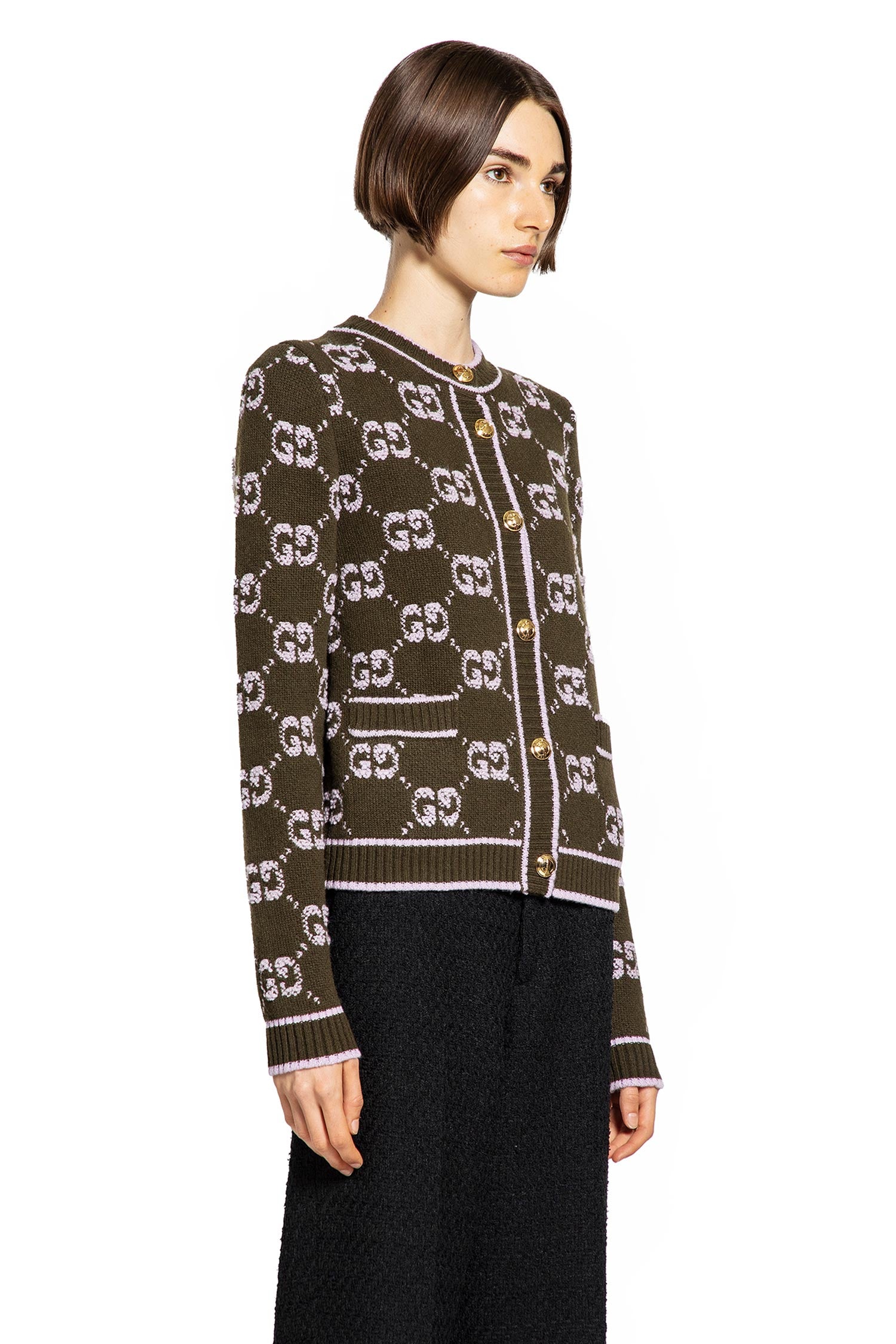 GUCCI WOMAN GREEN KNITWEAR
