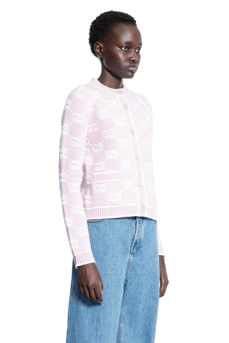 GUCCI WOMAN PINK KNITWEAR