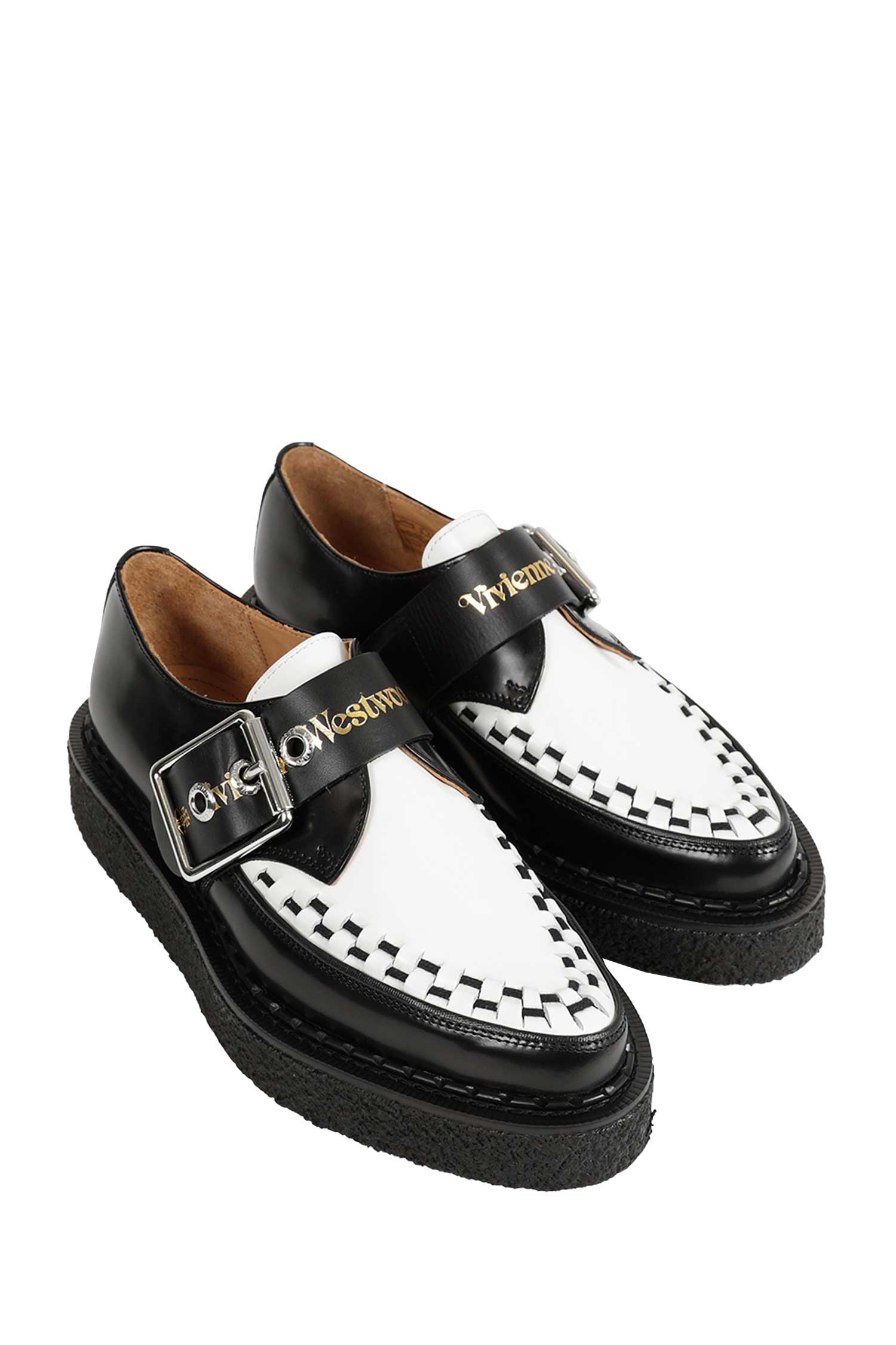 George Cox Point Toe Monk Shoes