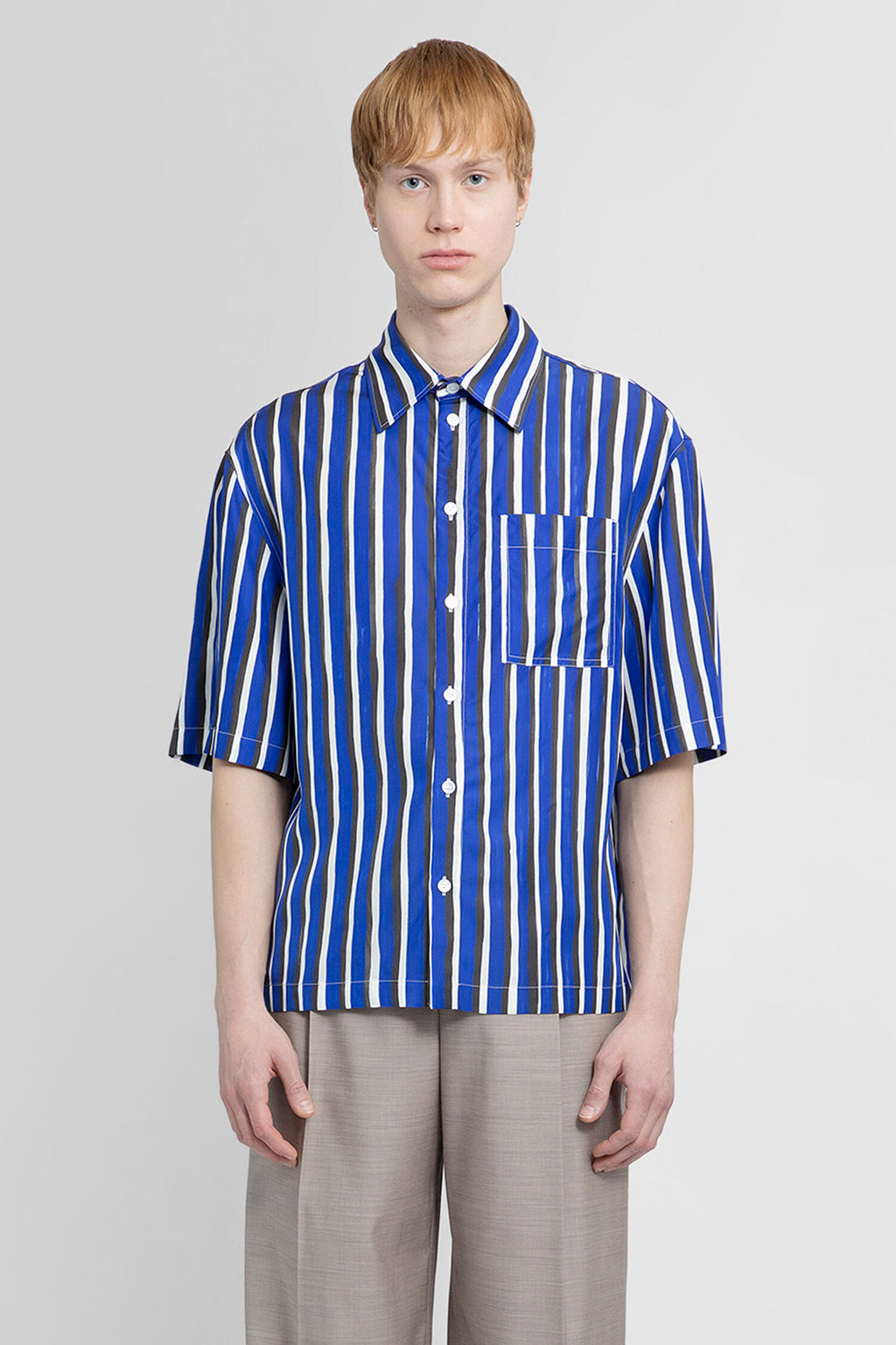 Bottega veneta chest logo striped shirt - Exclusive Sneakers SA