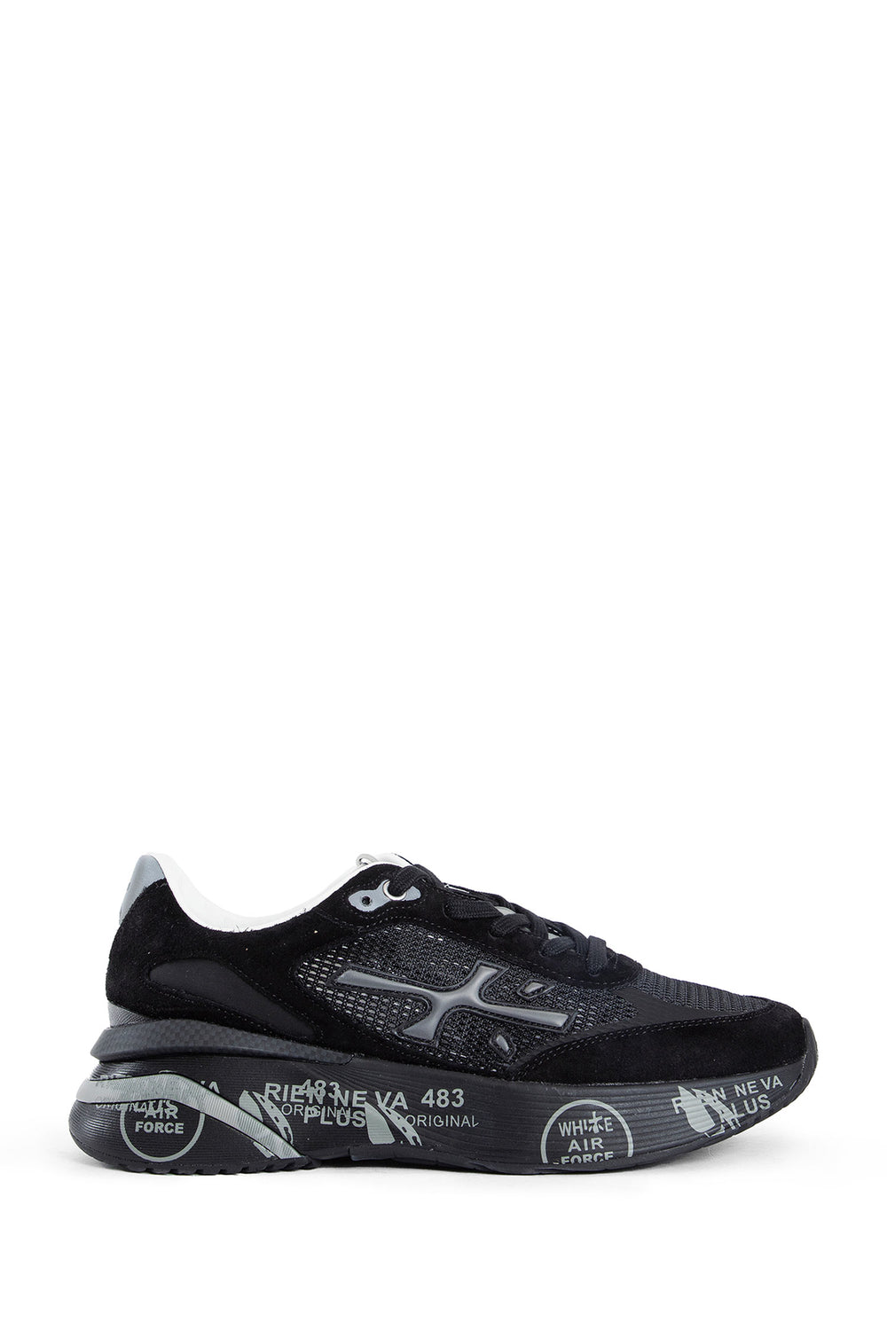 PREMIATA MAN BLACK SNEAKERS