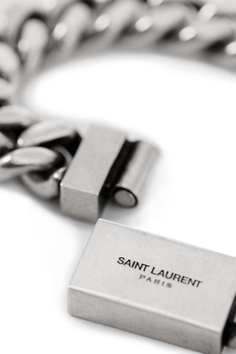 SAINT LAURENT MAN SILVER JEWELLERY