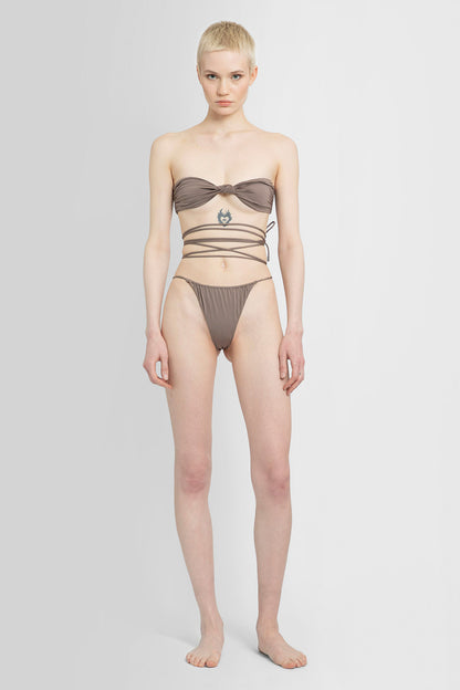 SAINT LAURENT WOMAN BEIGE SWIMWEAR