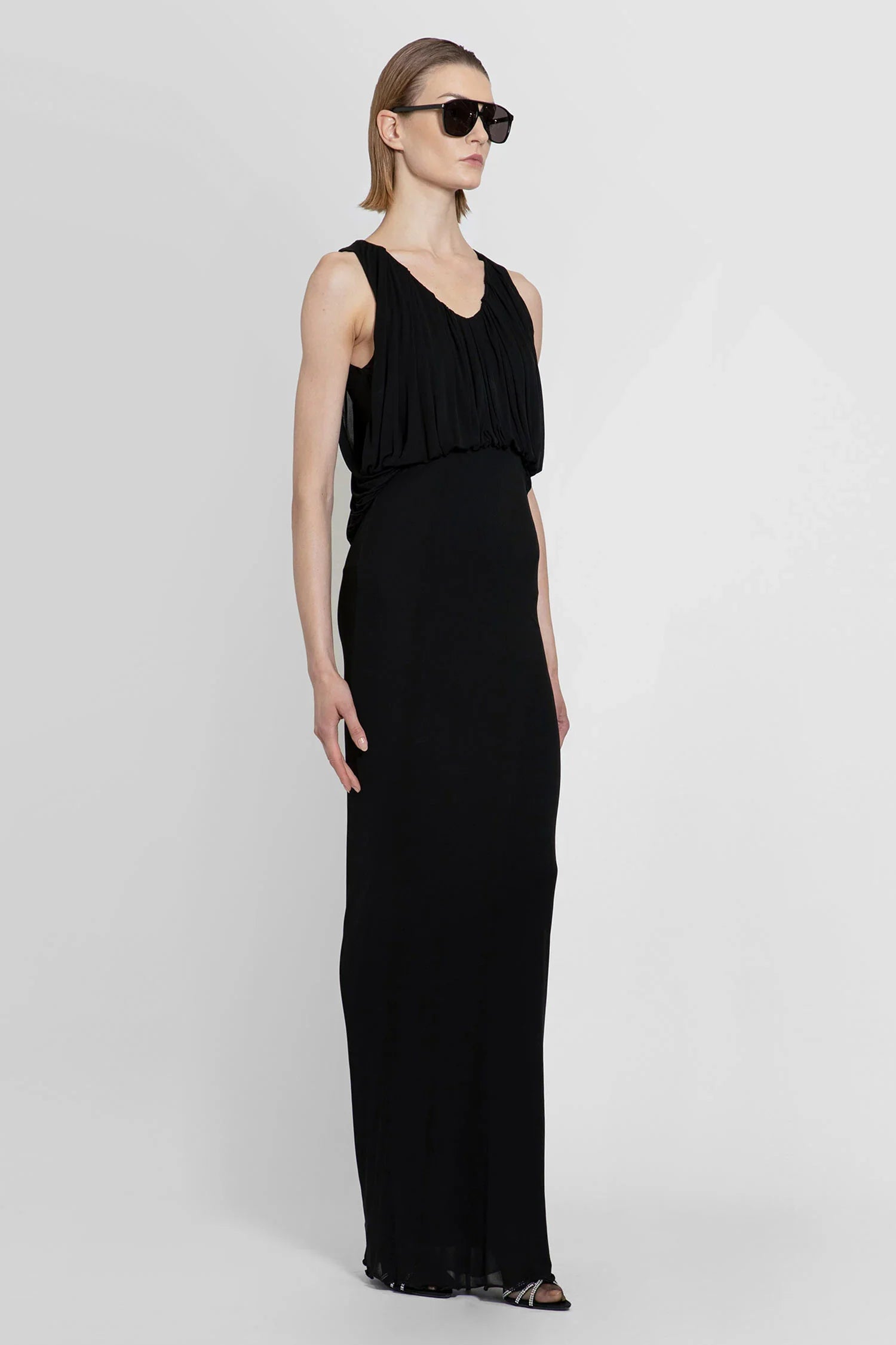 SAINT LAURENT WOMAN BLACK DRESSES - Antonioli.eu