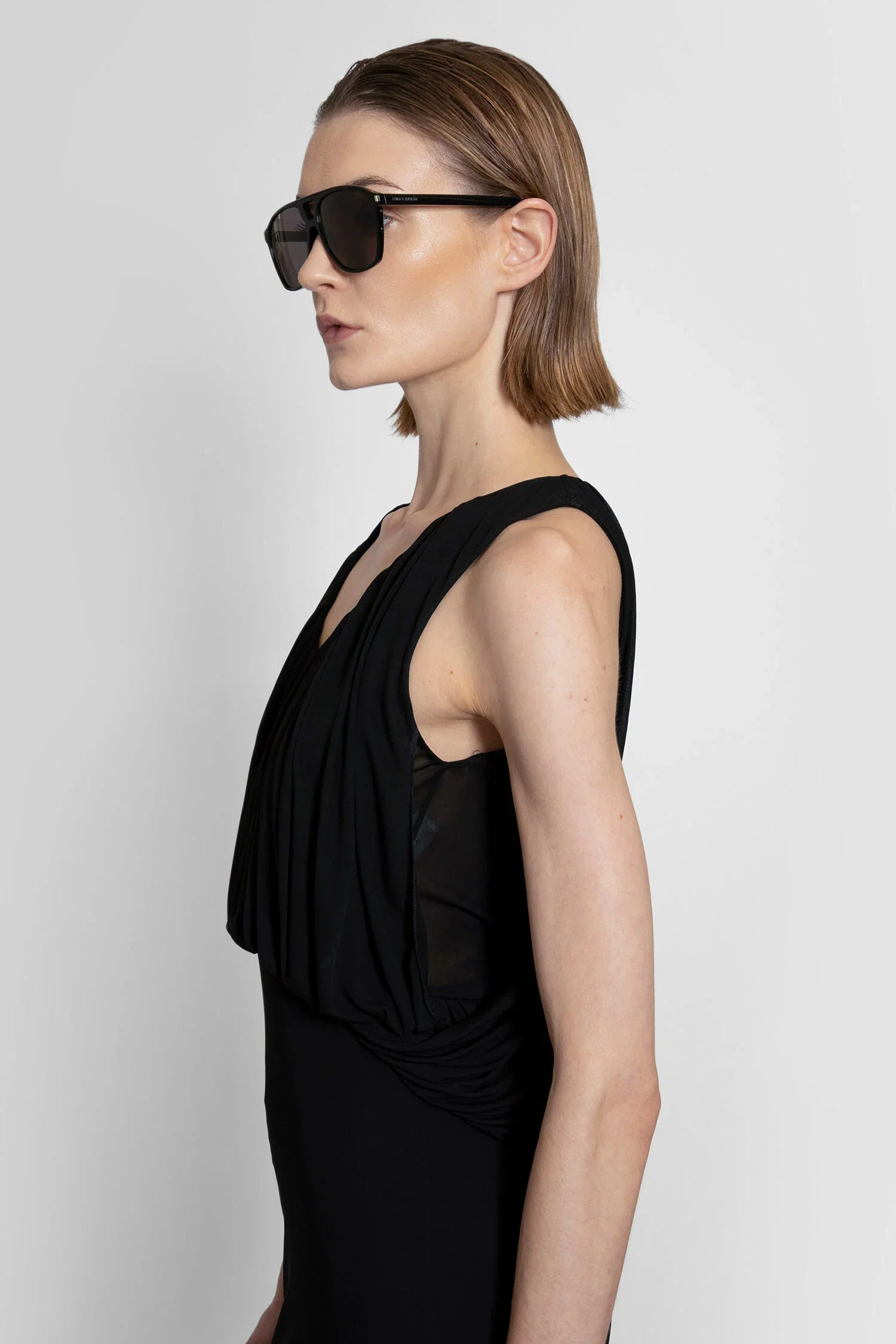 SAINT LAURENT WOMAN BLACK DRESSES - Antonioli.eu