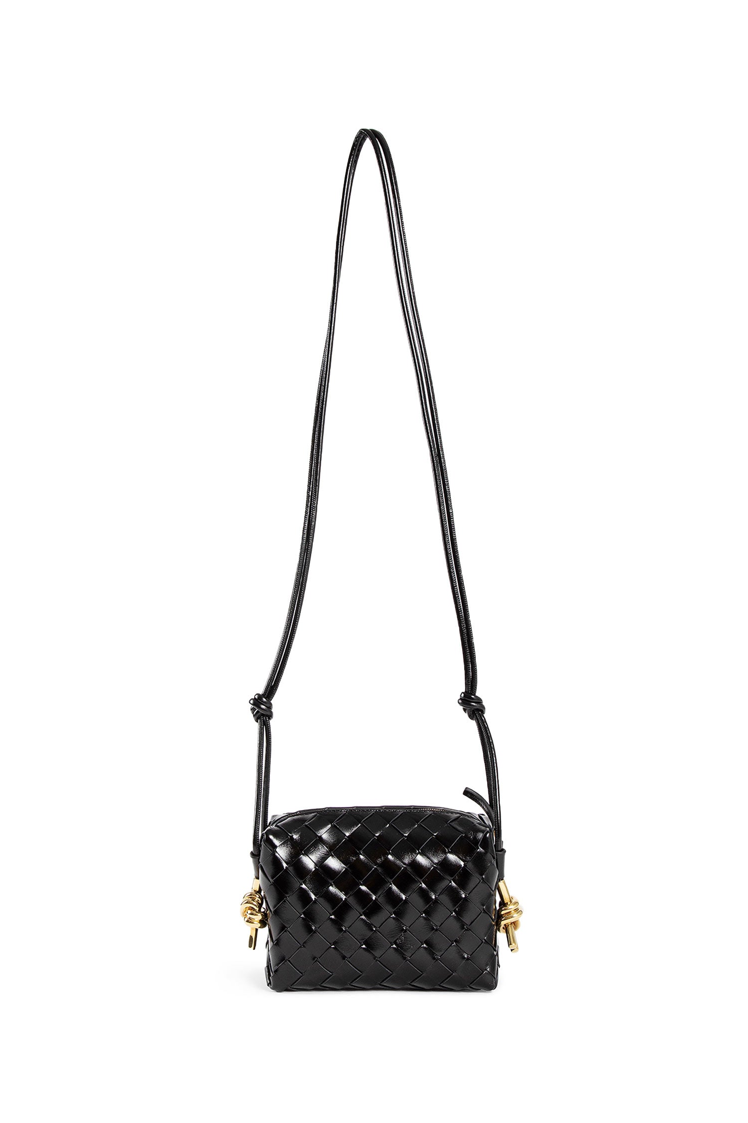 BOTTEGA VENETA WOMAN BLACK CROSSBODY BAGS