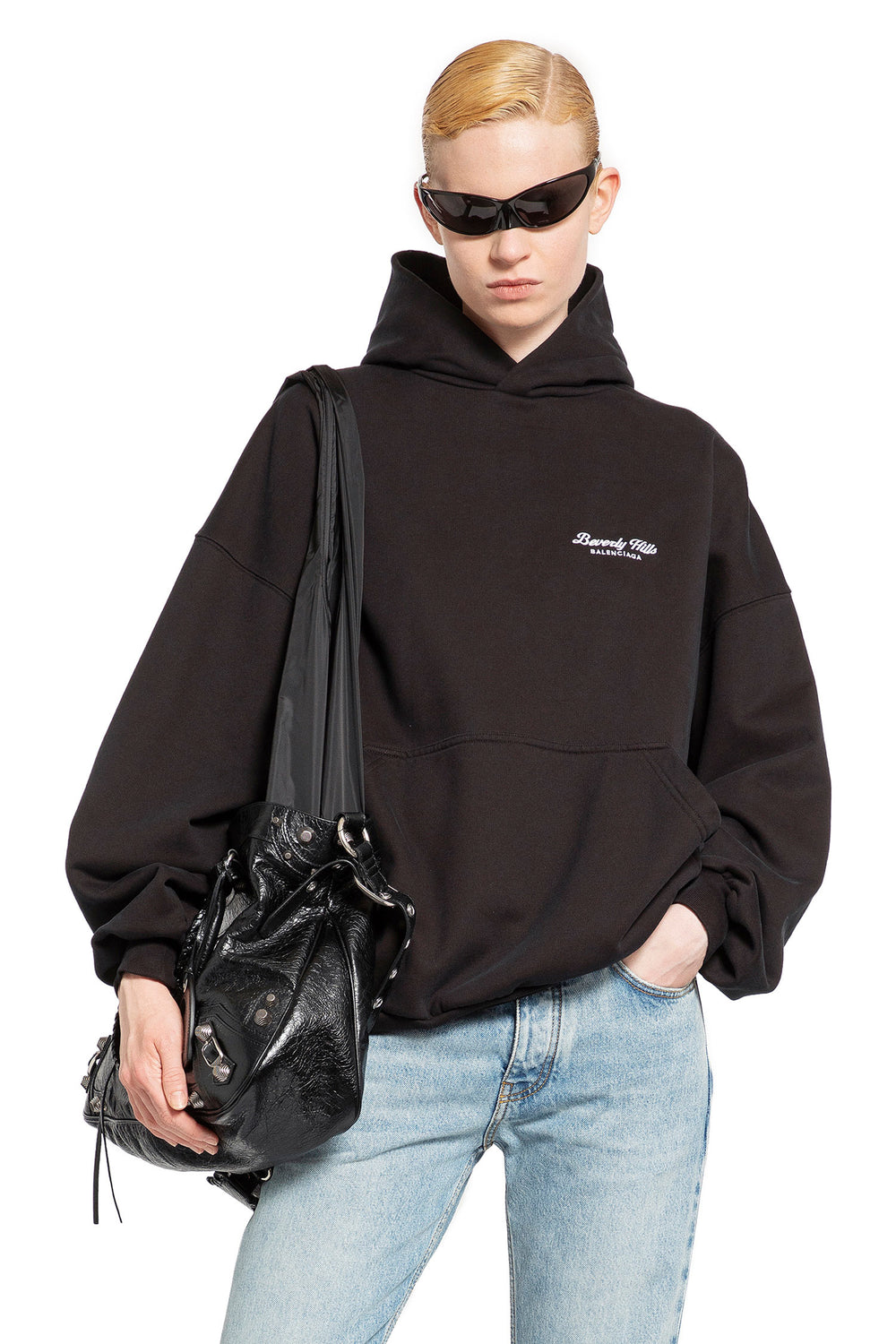 BALENCIAGA WOMAN BLACK SWEATSHIRTS