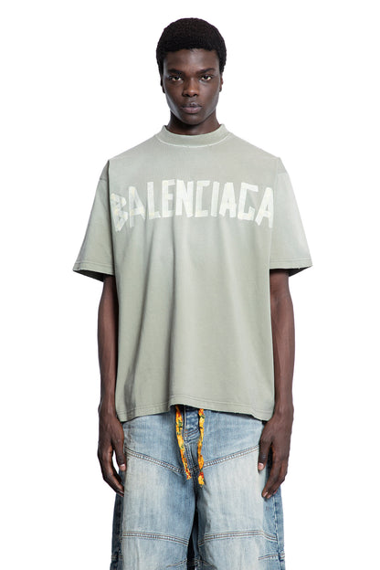 BALENCIAGA MAN GREEN T-SHIRTS & TANK TOPS