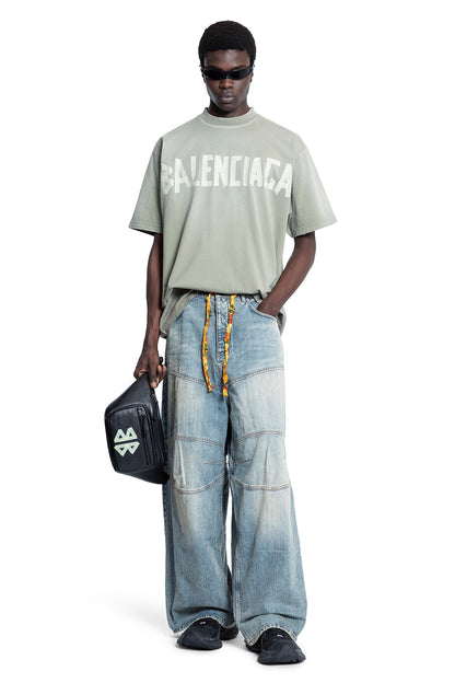 BALENCIAGA MAN GREEN T-SHIRTS & TANK TOPS