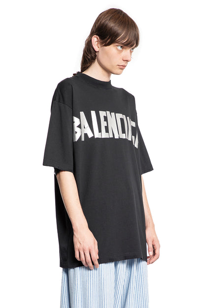 BALENCIAGA MAN BLACK T-SHIRTS & TANK TOPS