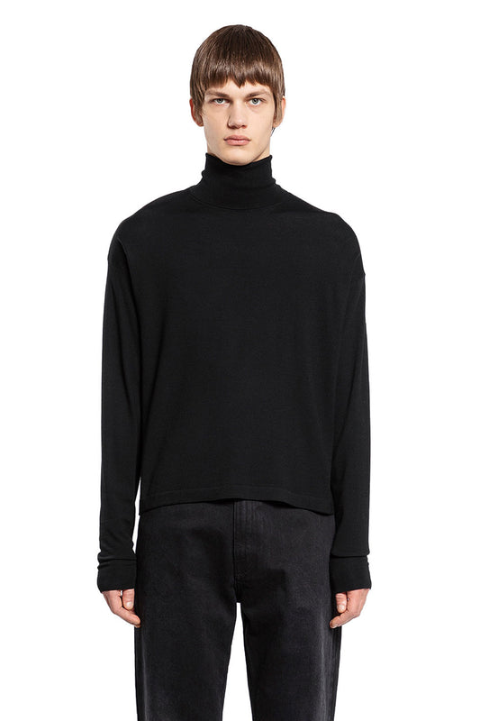 THE ROW MAN BLACK KNITWEAR