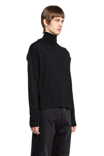 THE ROW MAN BLACK KNITWEAR