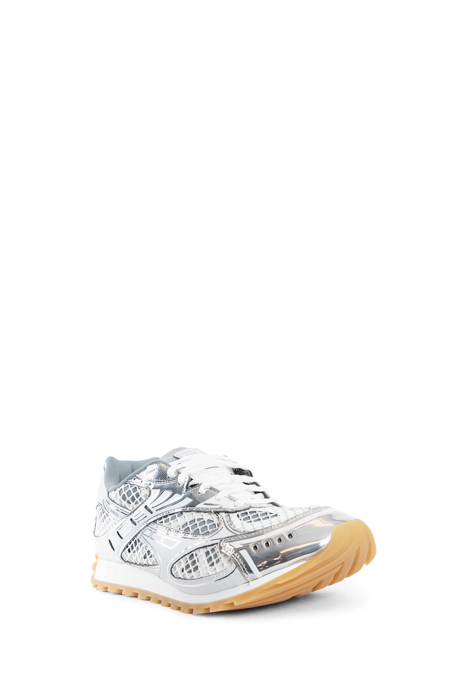 BOTTEGA VENETA MAN SILVER SNEAKERS