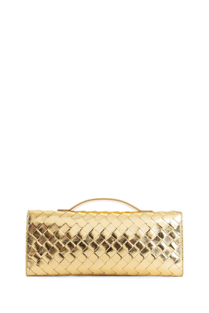 BOTTEGA VENETA WOMAN GOLD CLUTCHES & POUCHES