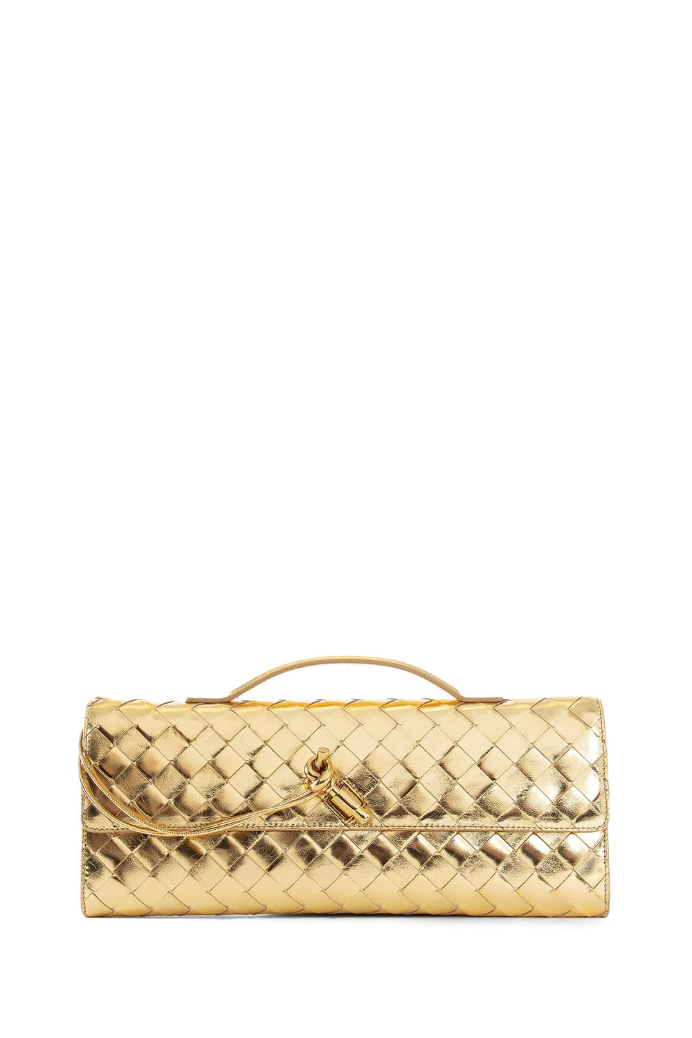 BOTTEGA VENETA WOMAN GOLD CLUTCHES & POUCHES