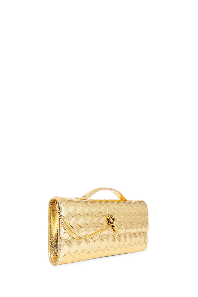 BOTTEGA VENETA WOMAN GOLD CLUTCHES & POUCHES