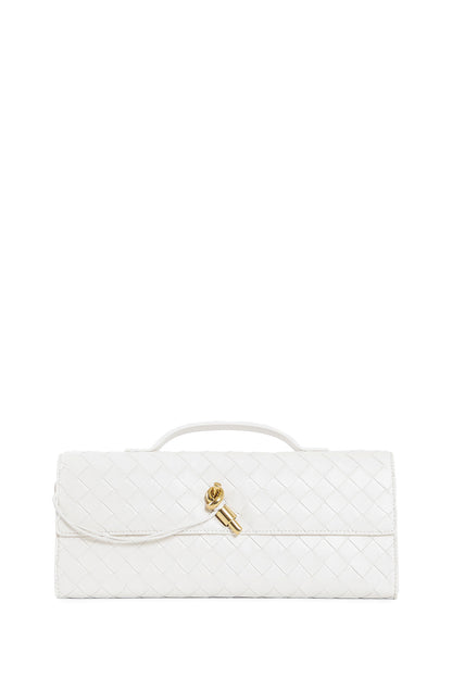 BOTTEGA VENETA WOMAN WHITE CLUTCHES & POUCHES