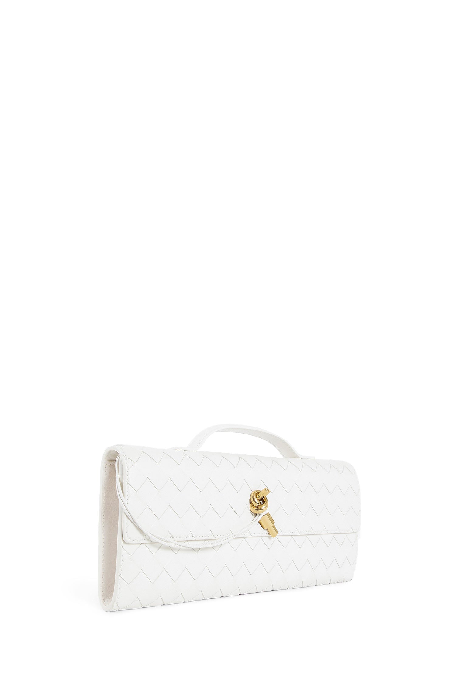 BOTTEGA VENETA WOMAN WHITE CLUTCHES & POUCHES