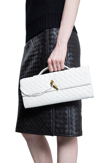 BOTTEGA VENETA WOMAN WHITE CLUTCHES & POUCHES