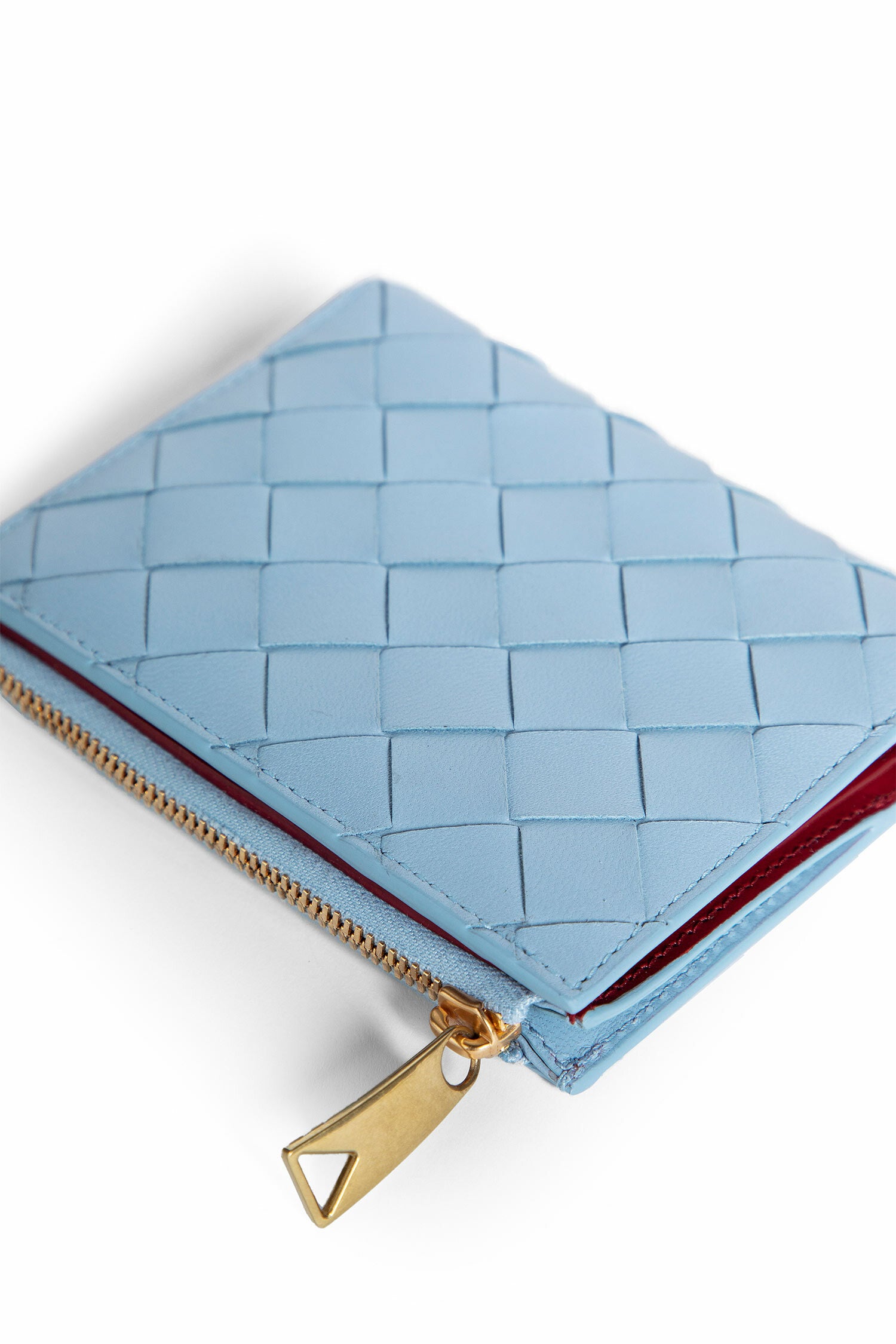 BOTTEGA VENETA WOMAN BLUE WALLETS & CARDHOLDERS