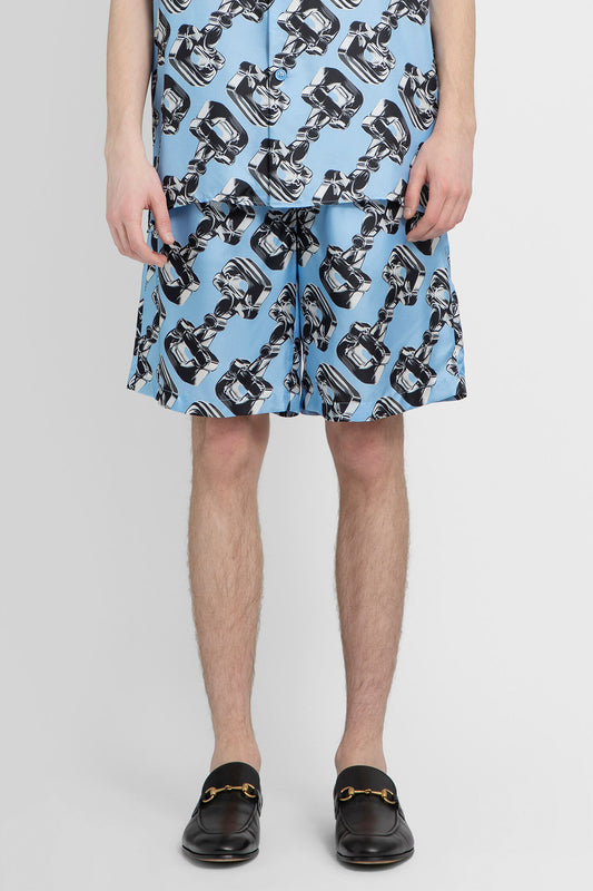 GUCCI MAN BLUE SHORTS & SKIRTS