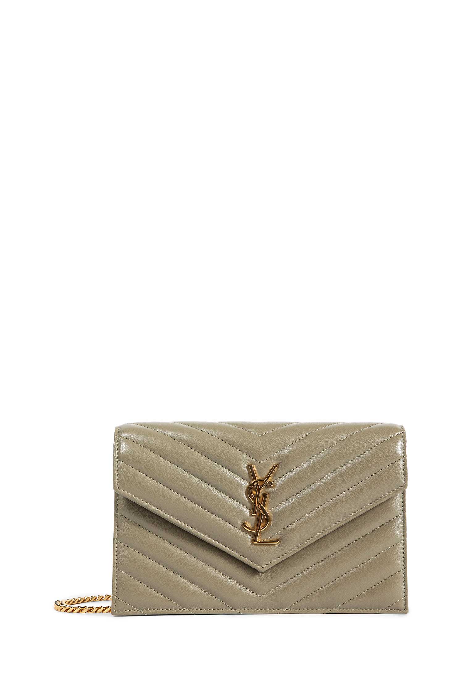 Cassandre Envelope Chain Wallet in Leather