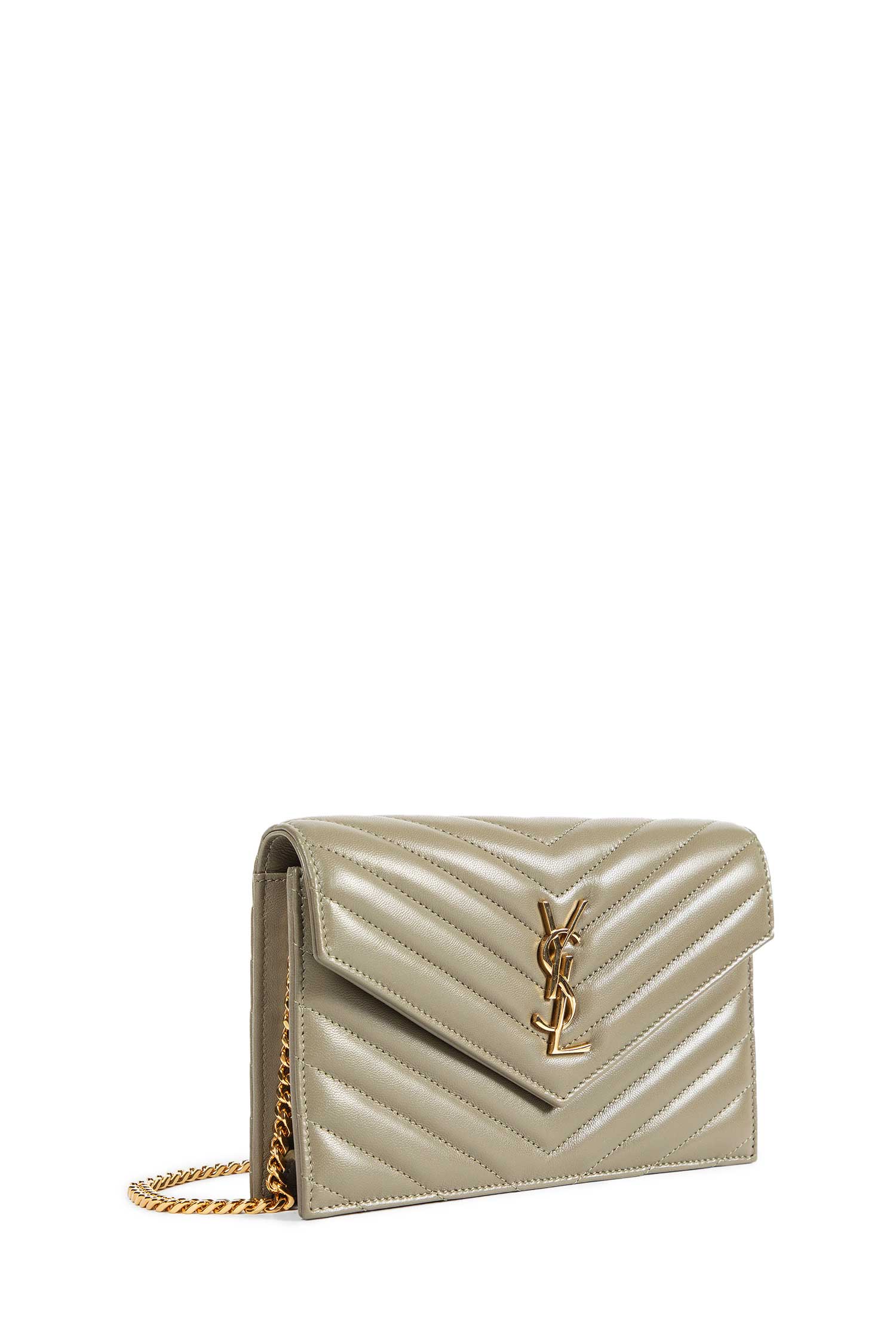 Cassandre Envelope Chain Wallet in Leather