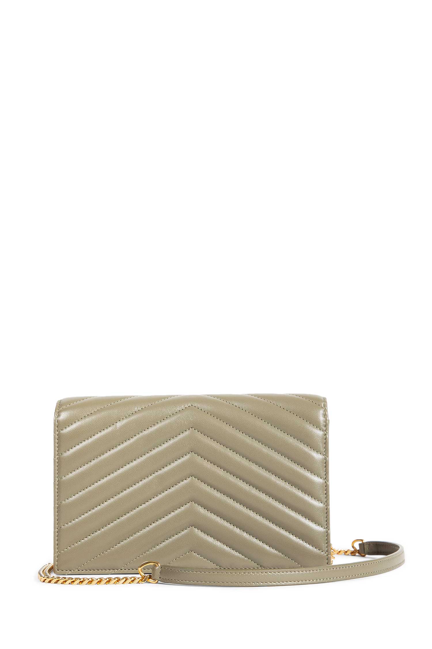 Cassandre Envelope Chain Wallet in Leather