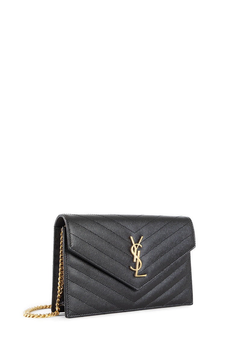 Cassandre Matelassé Chain Wallet in Grain de Poudre