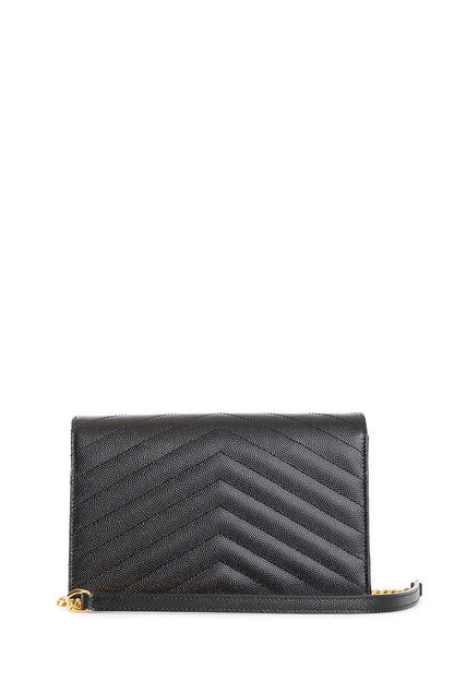 Cassandre Matelassé Chain Wallet in Grain de Poudre