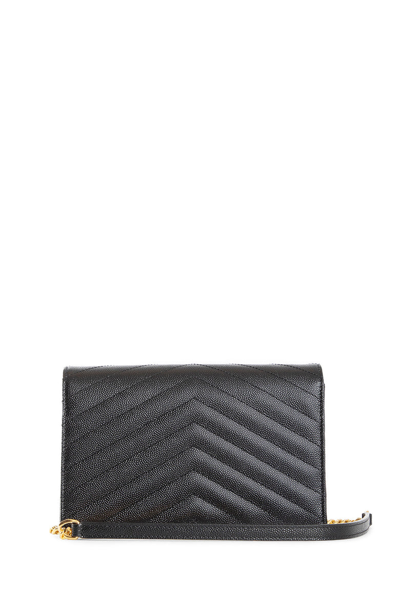 Cassandre Matelassé Chain Wallet in Grain de Poudre