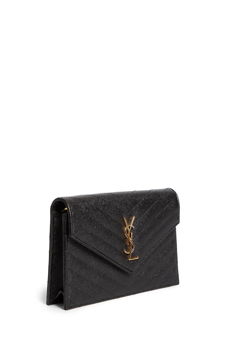SAINT LAURENT Cassandre Matelassé Envelope Chain Wallet woman