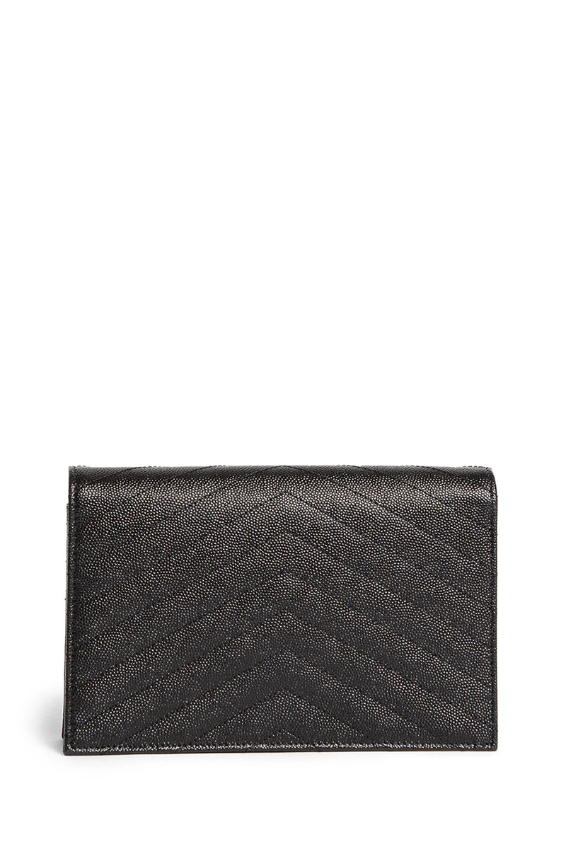 SAINT LAURENT Cassandre Matelassé Envelope Chain Wallet woman