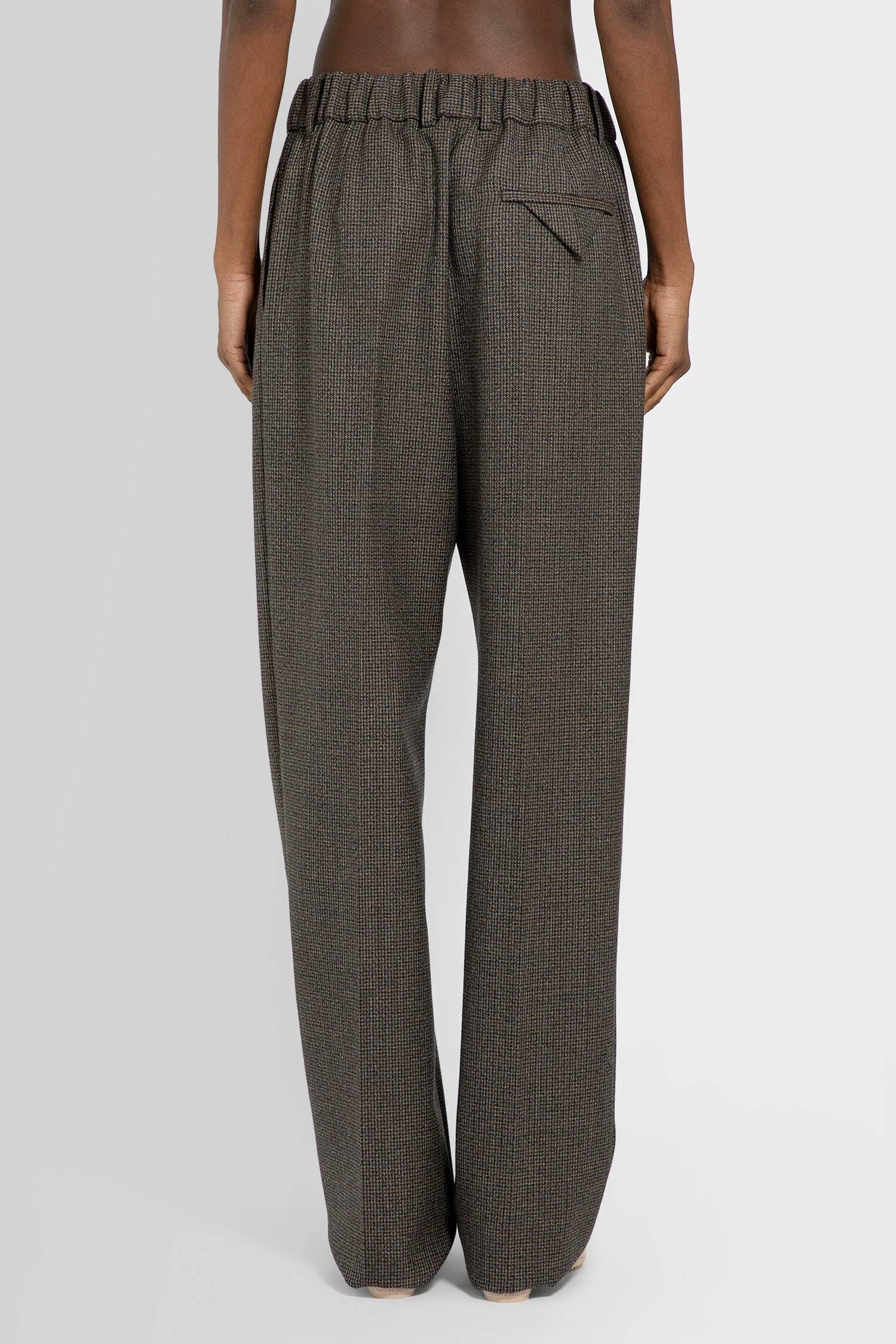 BOTTEGA VENETA WOMAN BROWN TROUSERS