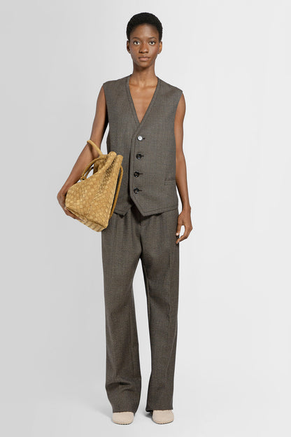 BOTTEGA VENETA WOMAN BROWN TROUSERS