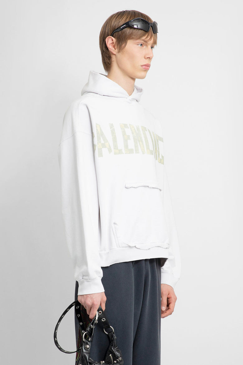 BALENCIAGA MAN WHITE SWEATSHIRTS